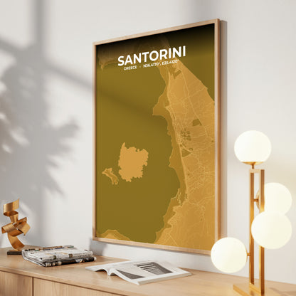 Santorini Forge Map Poster