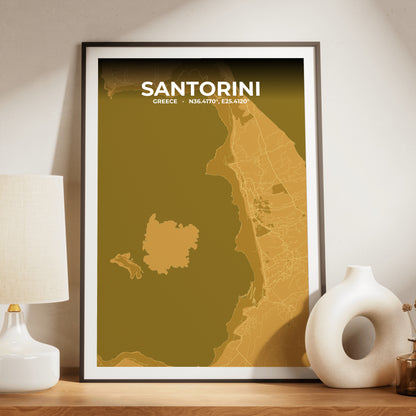 Santorini Forge Map Poster