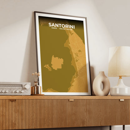 Santorini Forge Map Poster