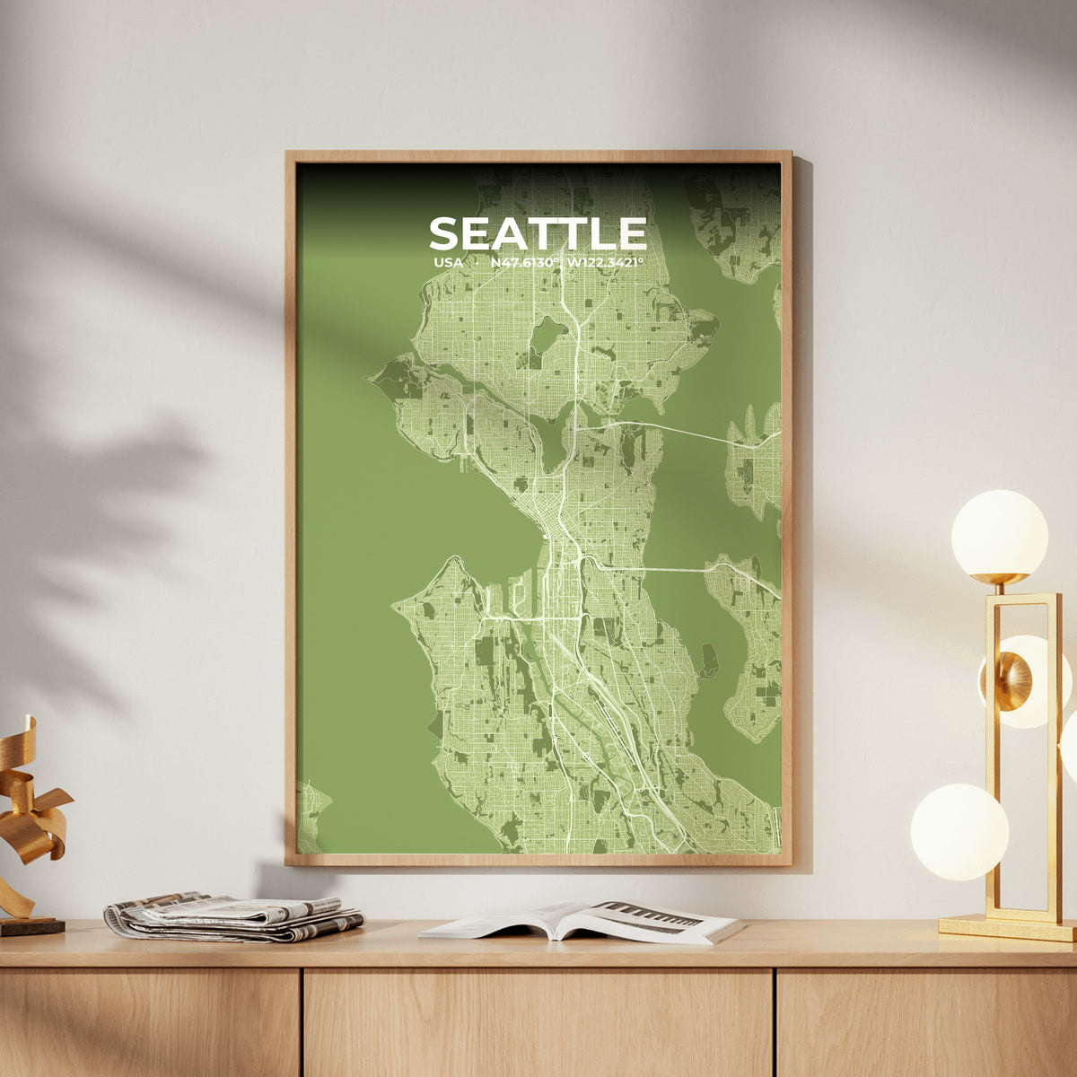Seattle Grove Map Poster