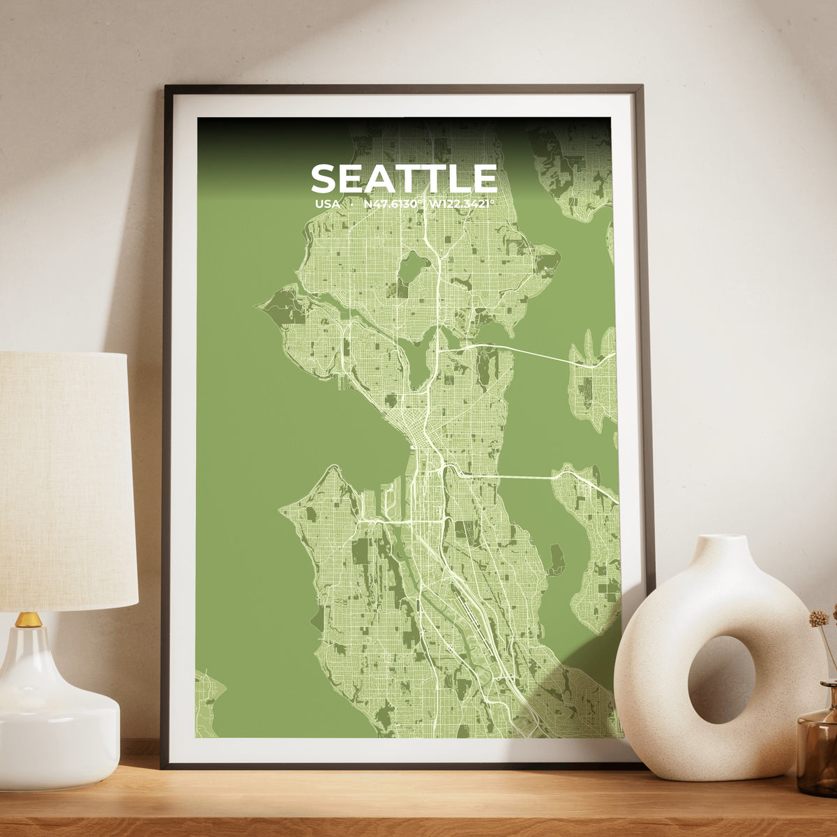 Seattle Grove Map Poster