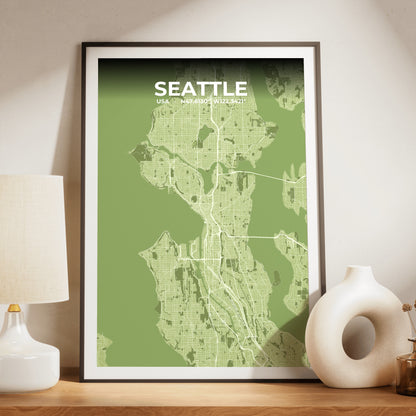 Seattle Grove Map Poster
