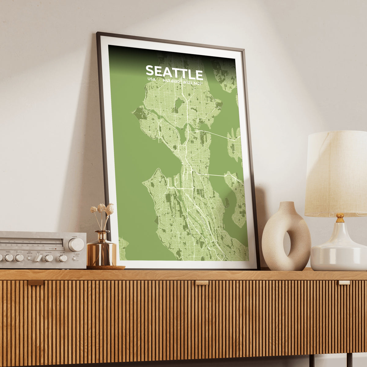 Seattle Grove Map Poster