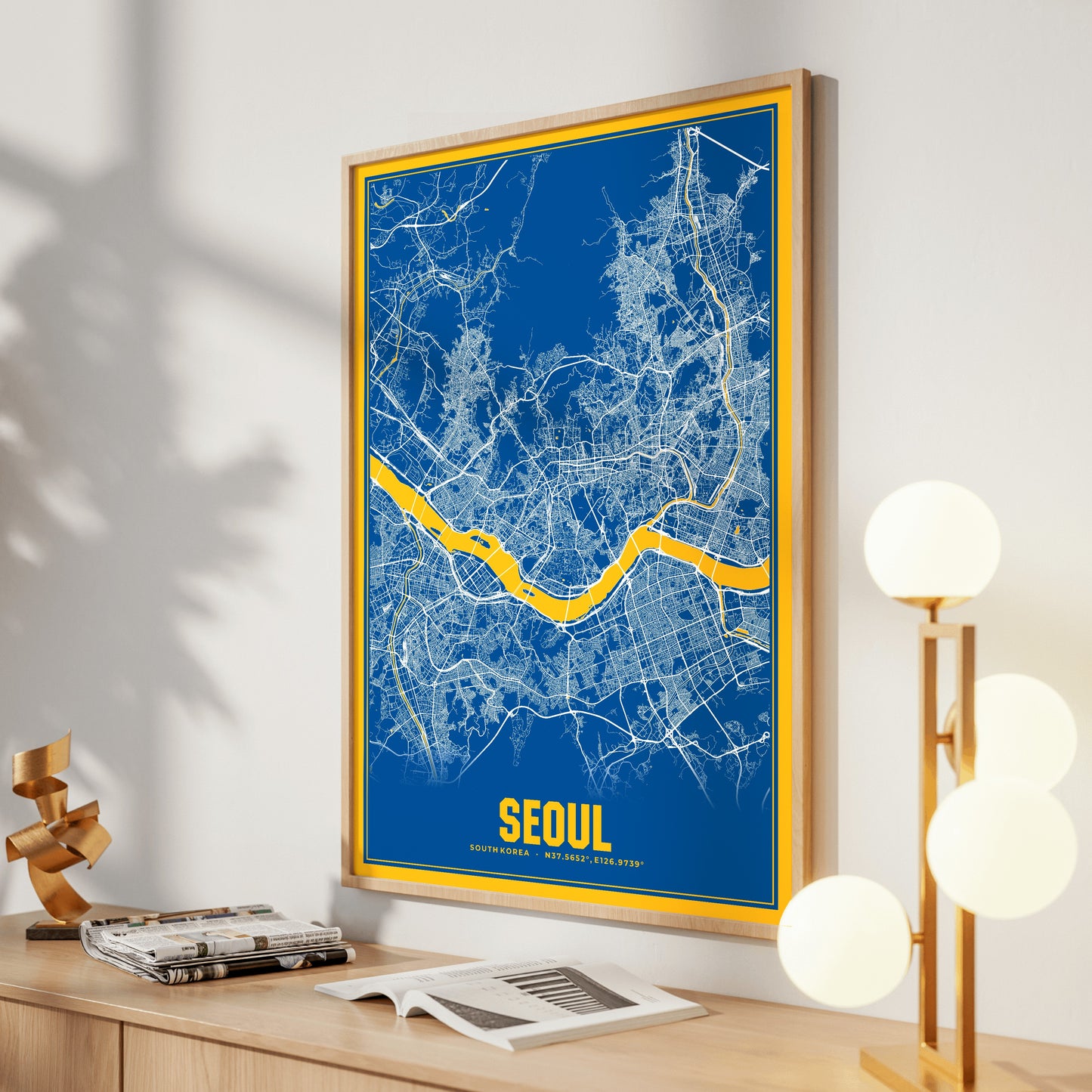 Seoul Blockbuster Map Poster