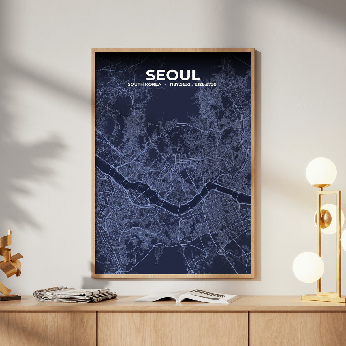 Seoul Tide Map Poster