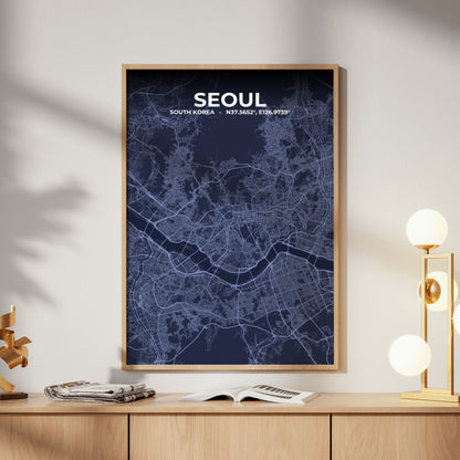 Seoul Tide Map Poster