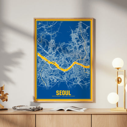 Seoul Blockbuster Map Poster