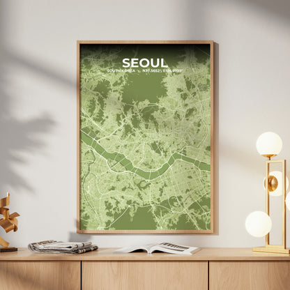 Seoul Grove Map Poster