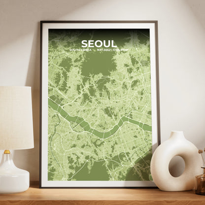 Seoul Grove Map Poster
