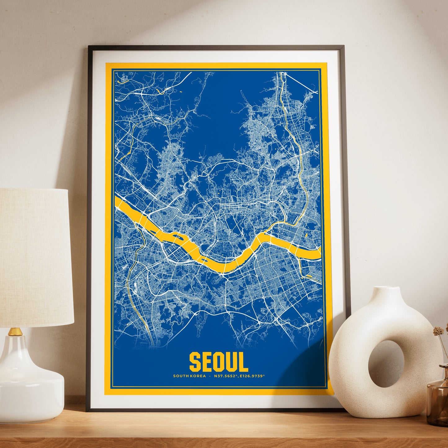Seoul Blockbuster Map Poster