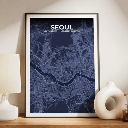 Seoul Tide Map Poster