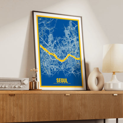 Seoul Blockbuster Map Poster