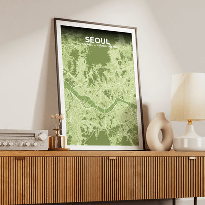 Seoul Grove Map Poster