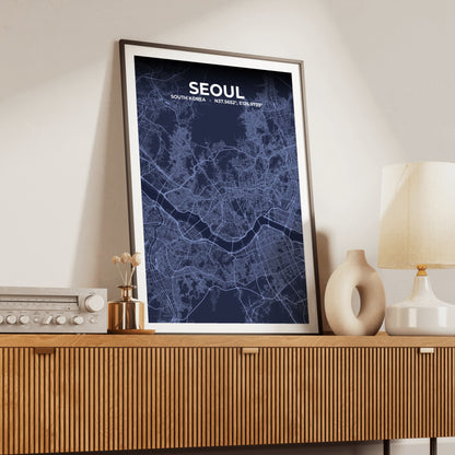 Seoul Tide Map Poster