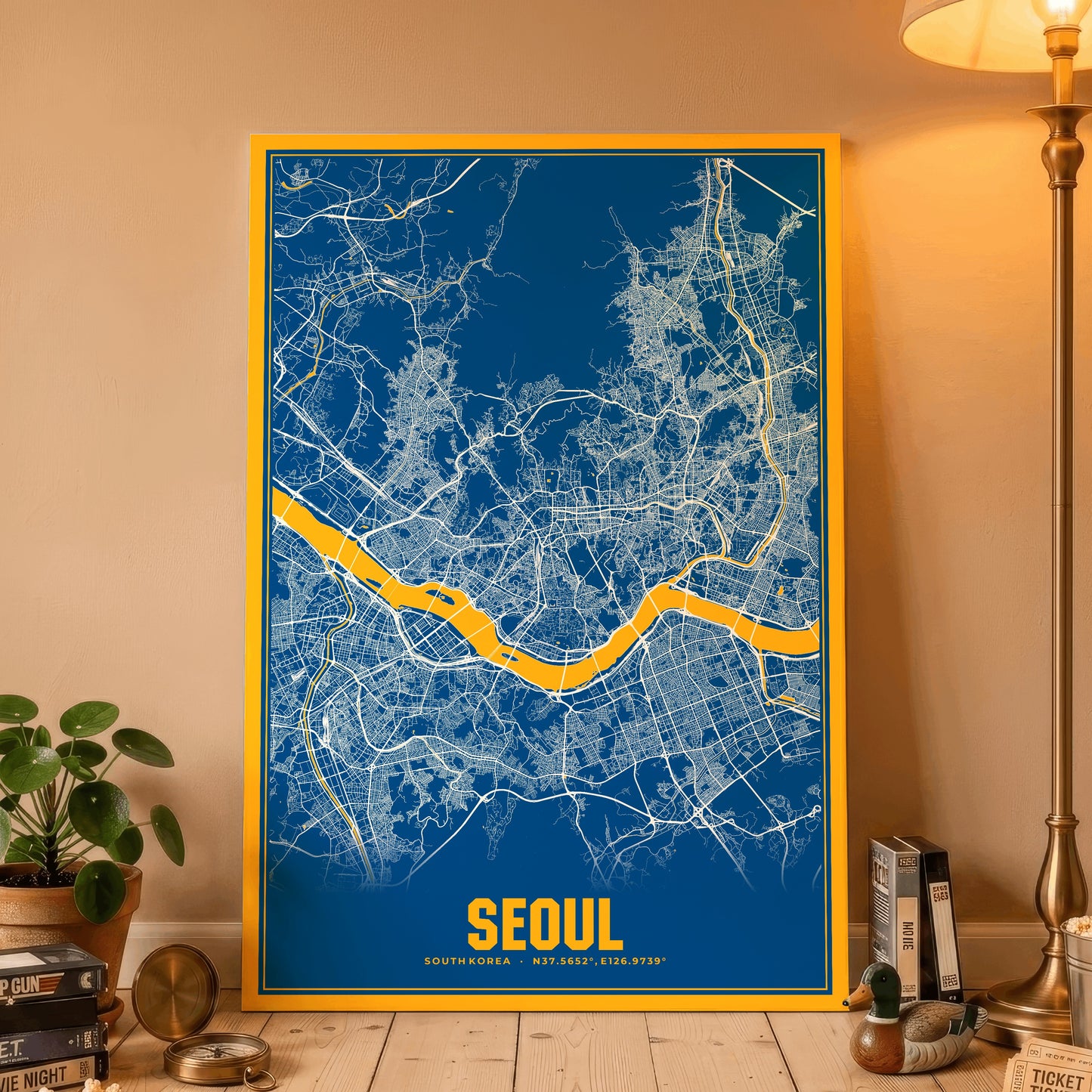 Seoul Blockbuster Map Poster