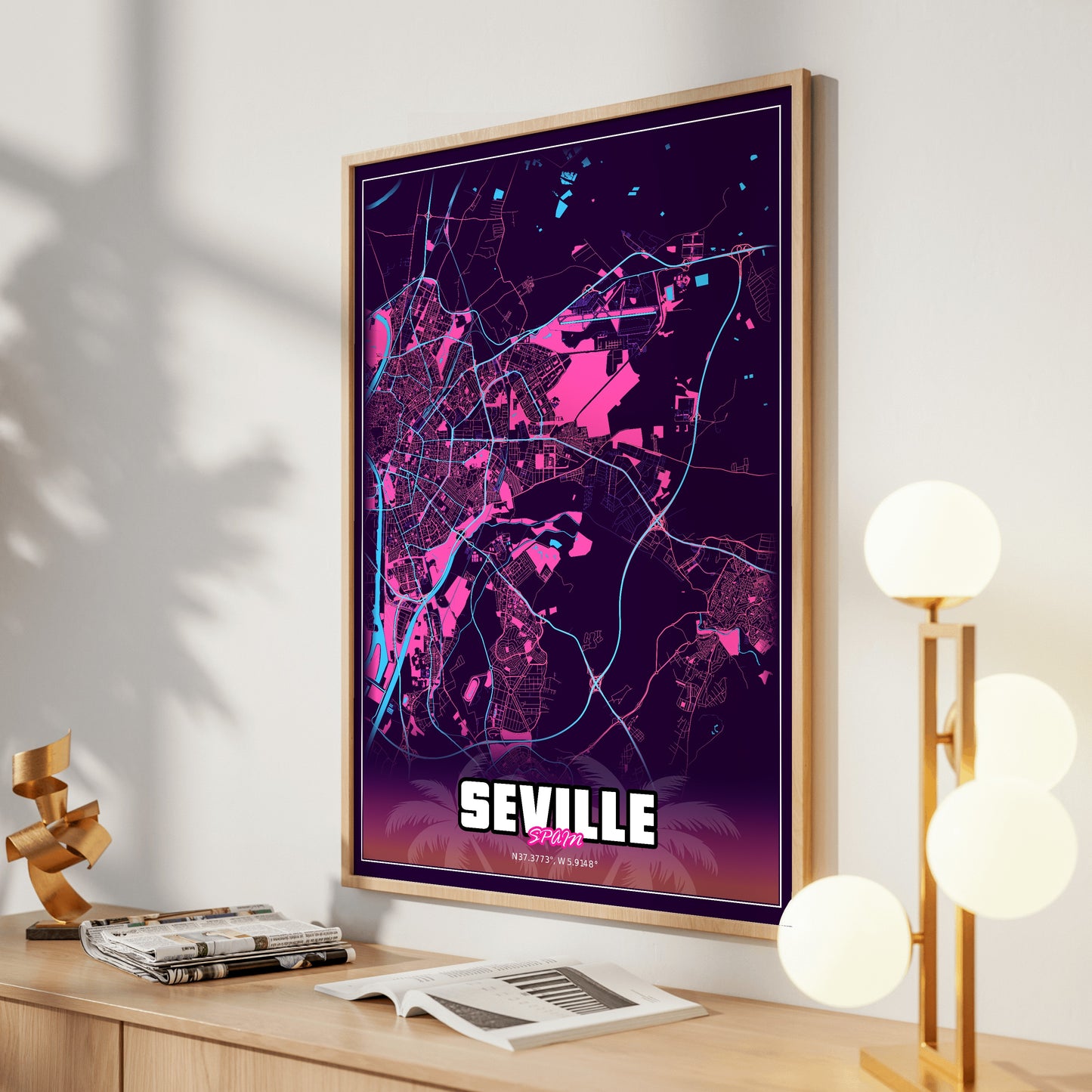 Seville GTA Map Poster