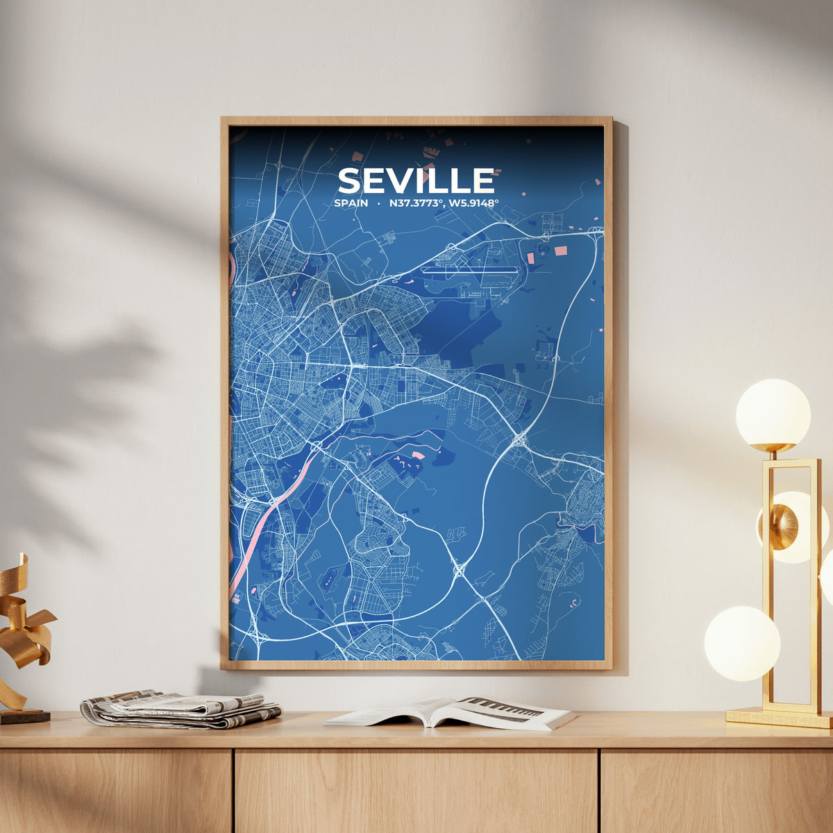 Seville Candy Map Poster