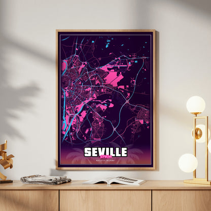 Seville GTA Map Poster