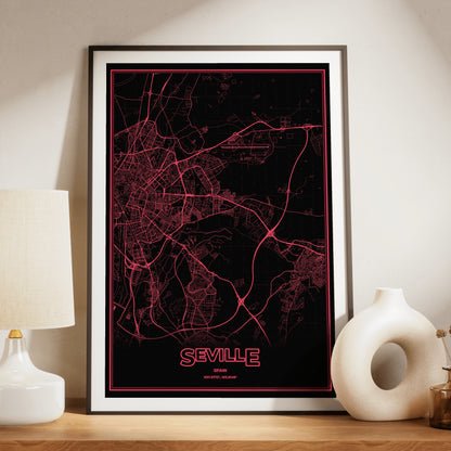Seville Phosphor Map Poster - System Alert