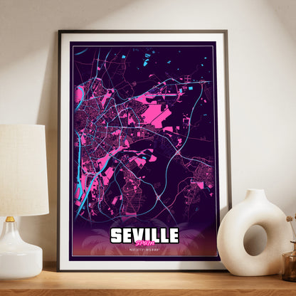 Seville GTA Map Poster