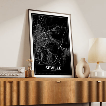 Seville Modern Map Poster