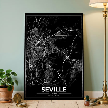 Seville Modern Map Poster