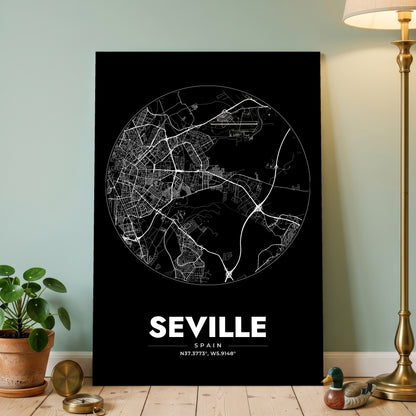 Seville Spot Map Poster