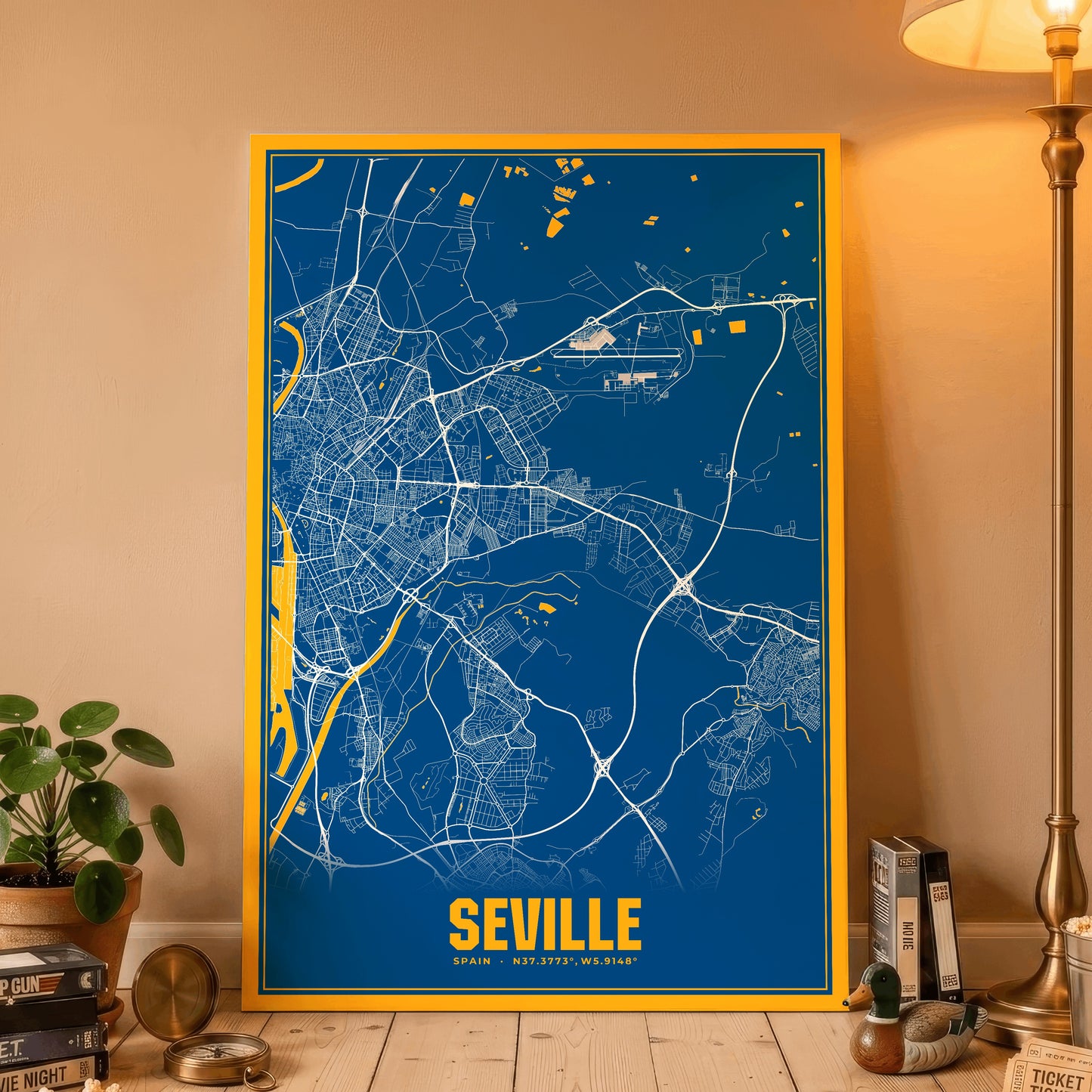 Seville Blockbuster Map Poster