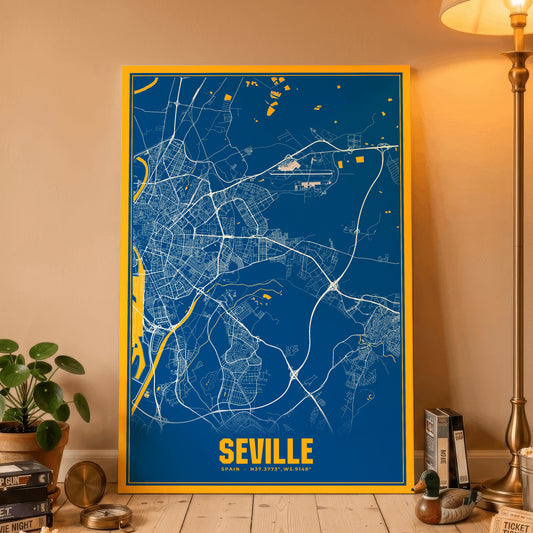Seville Blockbuster Map Poster