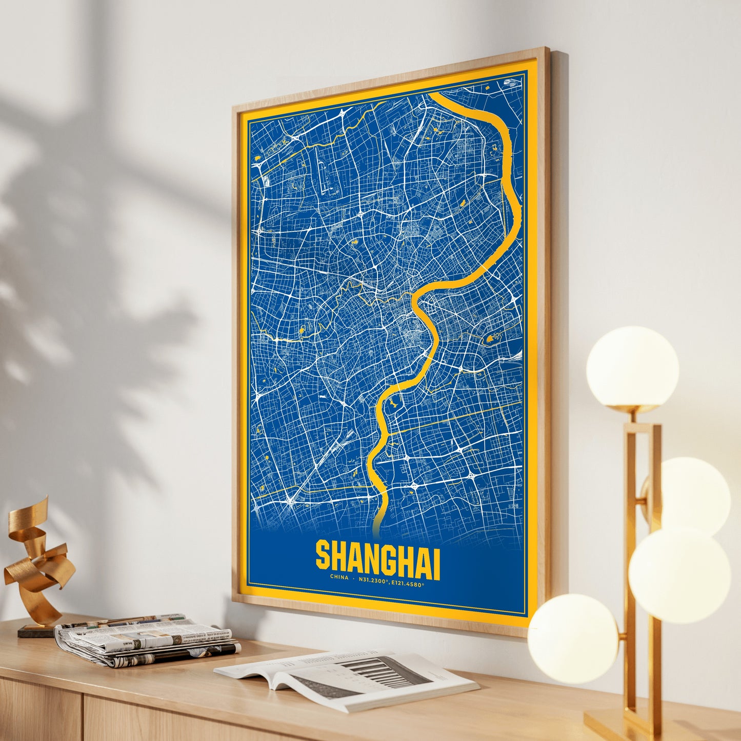 Shanghai Blockbuster Map Poster