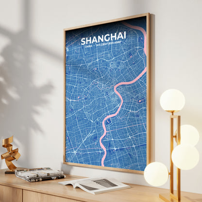 Shanghai Candy Map Poster