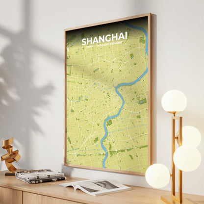 Shanghai Fern Map Poster