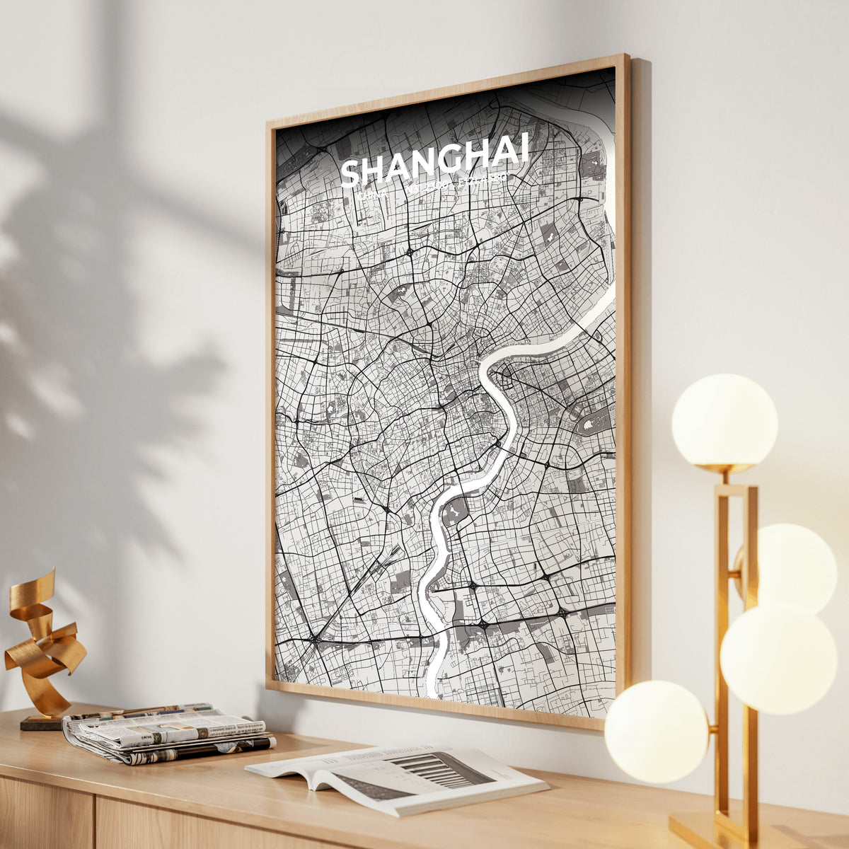 Shanghai Ash Map Poster