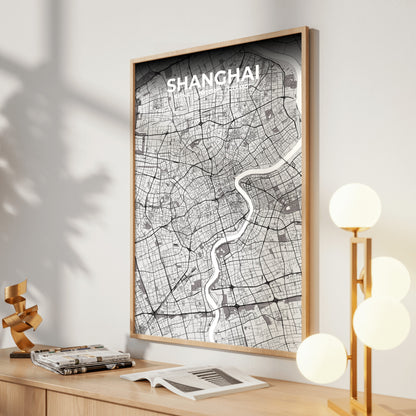 Shanghai Ash Map Poster