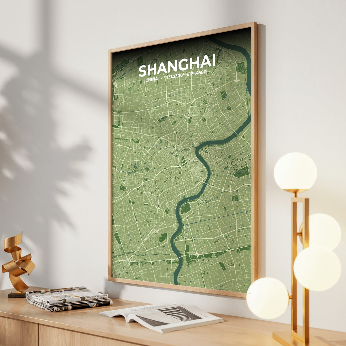 Shanghai Clay Map Poster