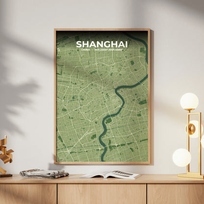 Shanghai Clay Map Poster