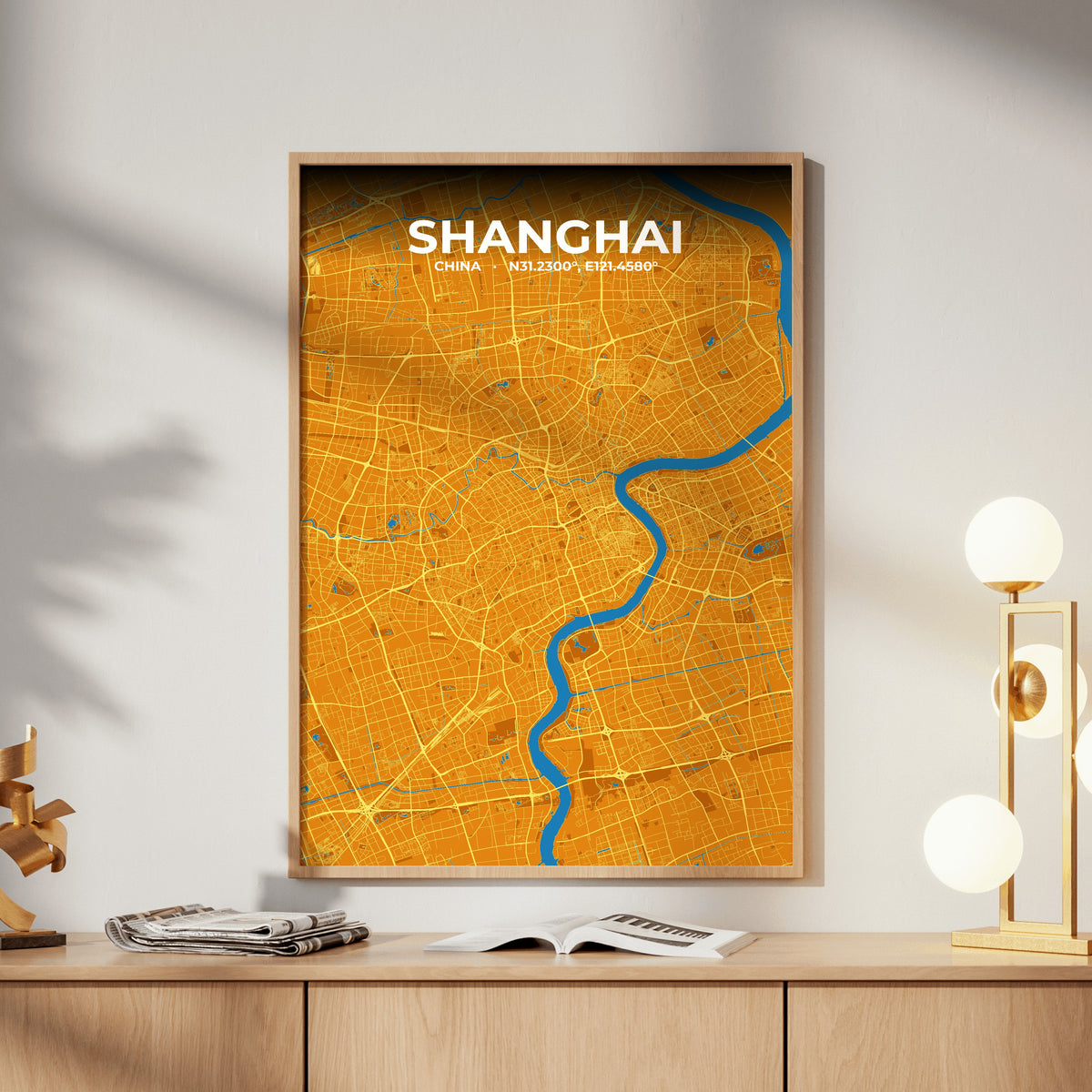 Shanghai Scorch Map Poster