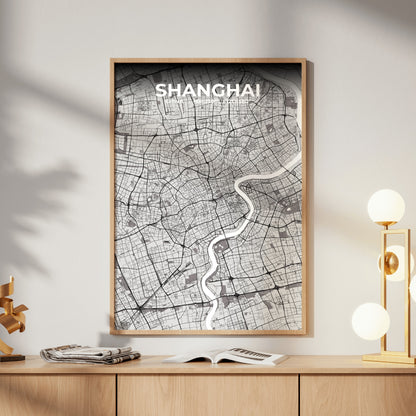 Shanghai Ash Map Poster