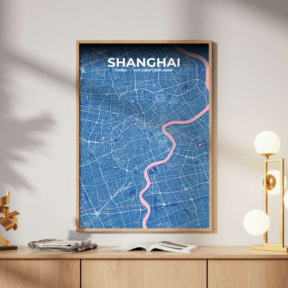 Shanghai Candy Map Poster