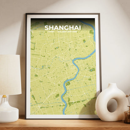 Shanghai Fern Map Poster