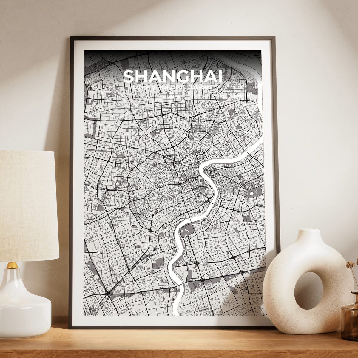 Shanghai Ash Map Poster