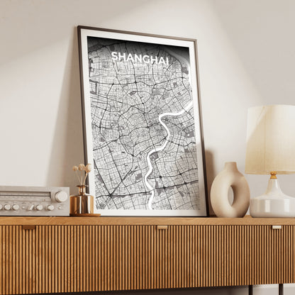 Shanghai Ash Map Poster
