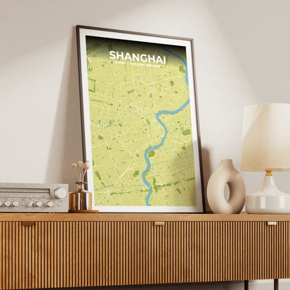 Shanghai Fern Map Poster