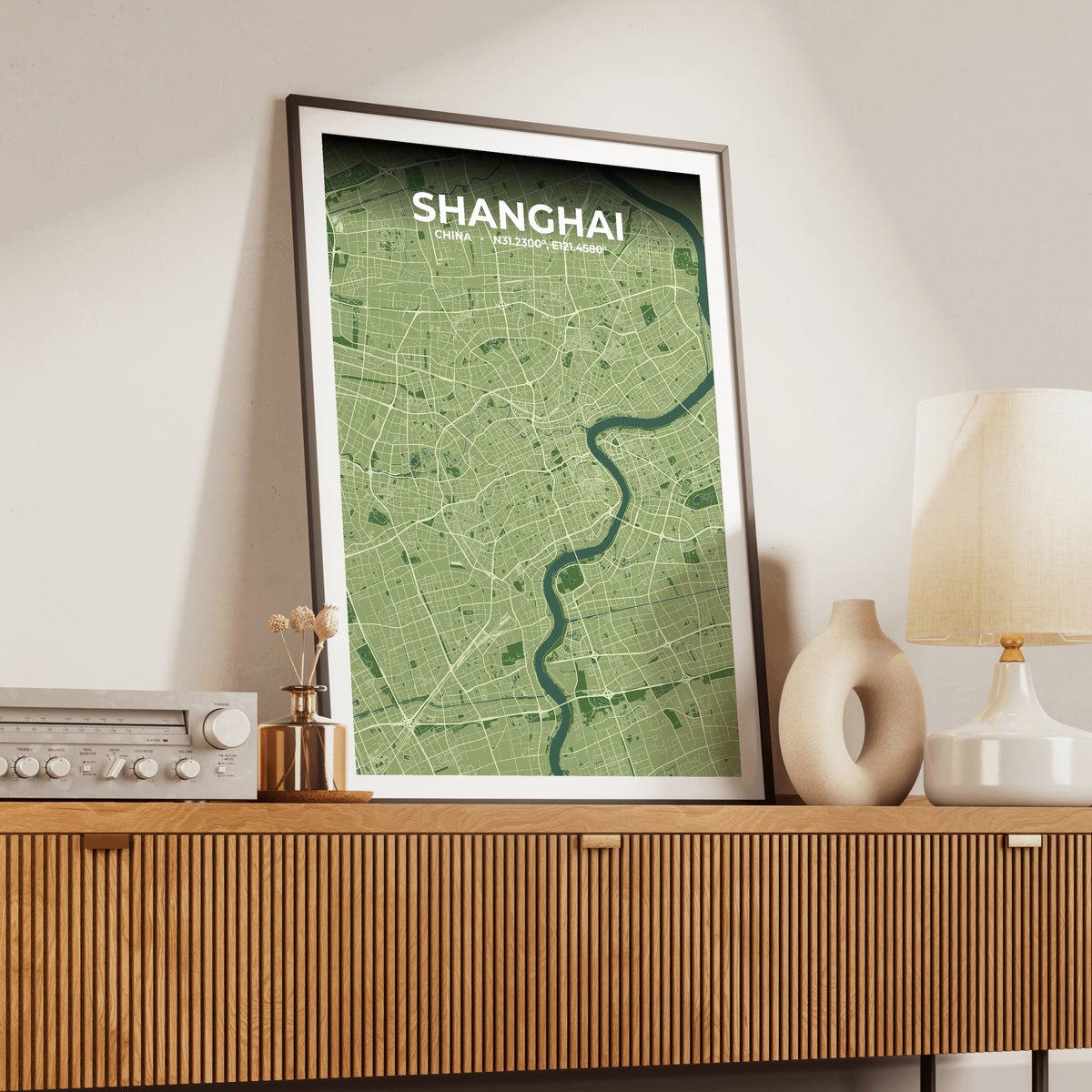 Shanghai Clay Map Poster