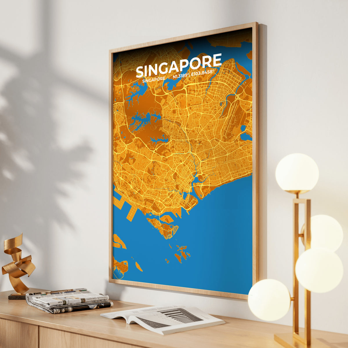 Singapore Scorch Map Poster