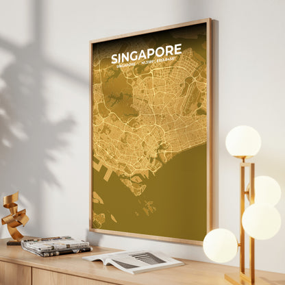 Singapore Forge Map Poster