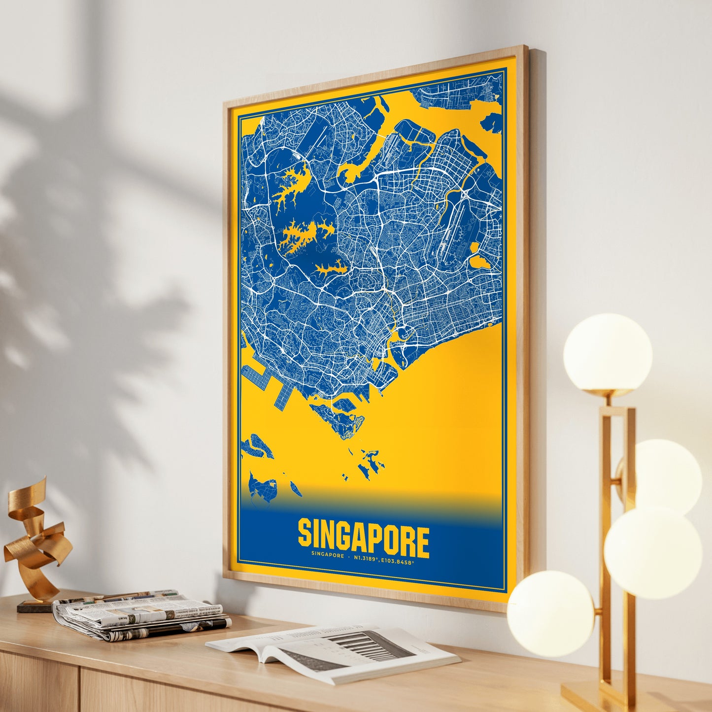 Singapore Blockbuster Map Poster