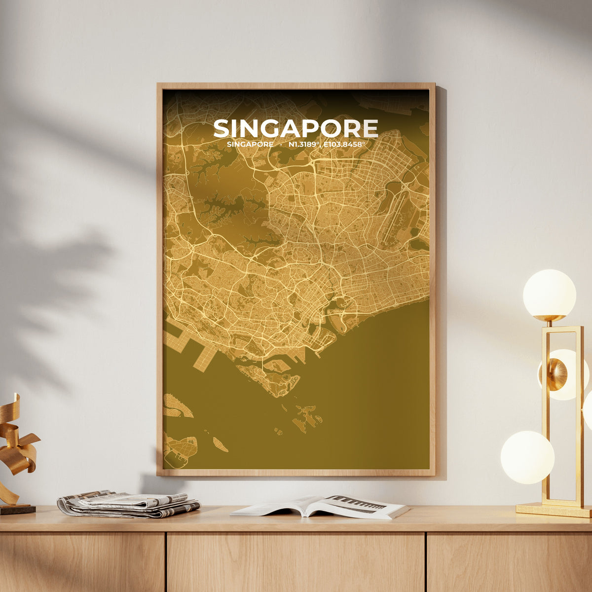 Singapore Forge Map Poster