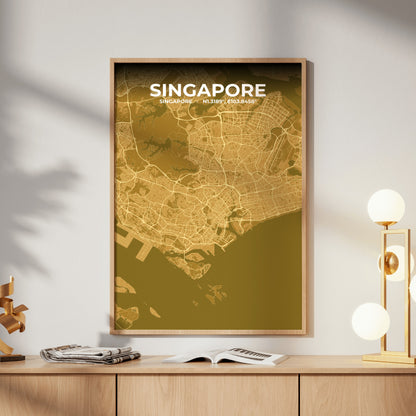 Singapore Forge Map Poster