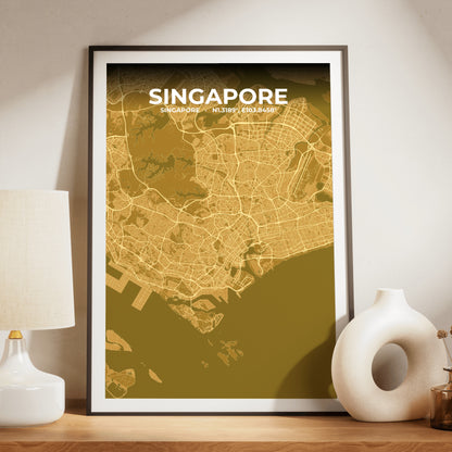 Singapore Forge Map Poster